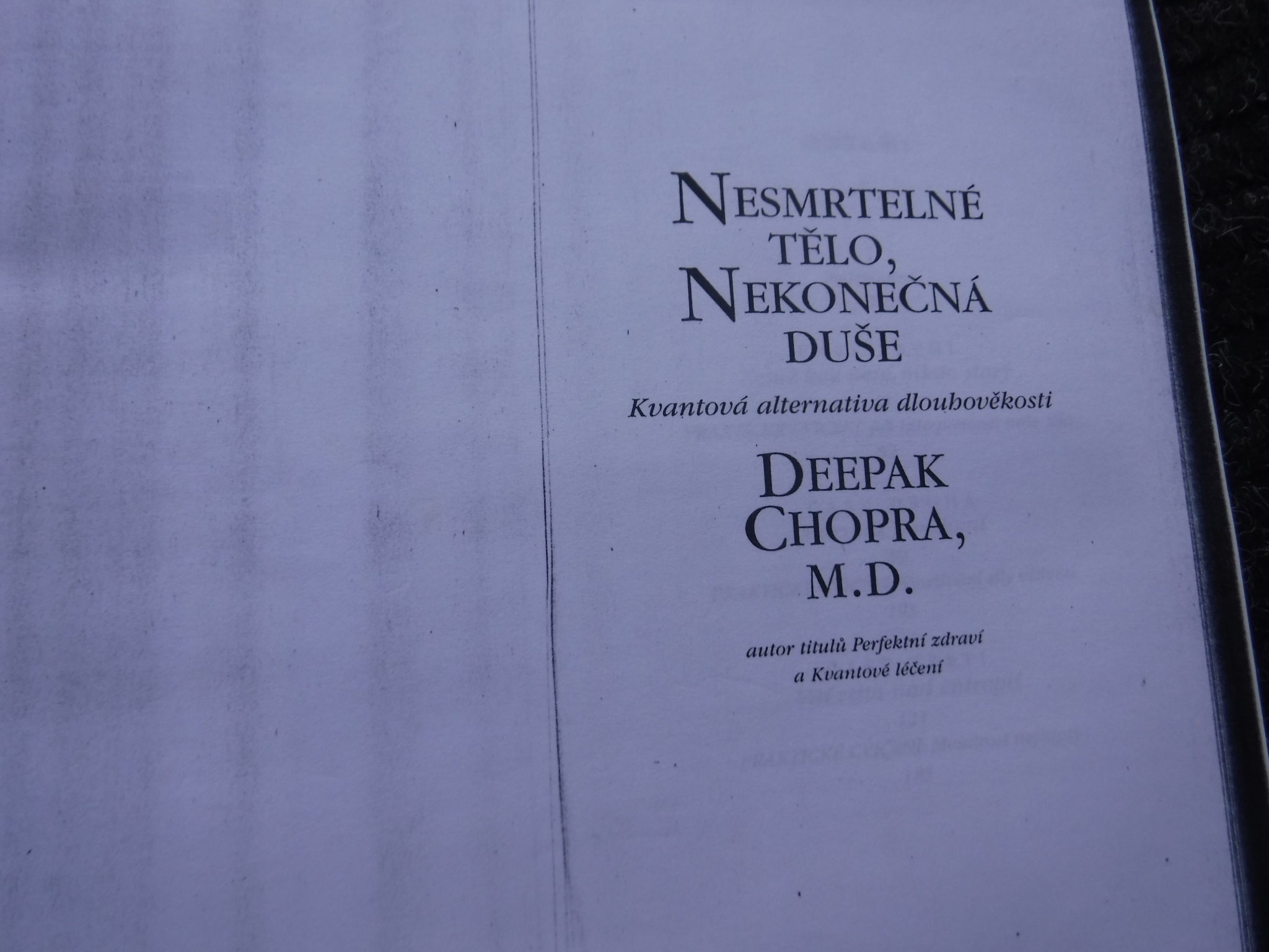 Nesmrtelné tělo, nekonečná duše